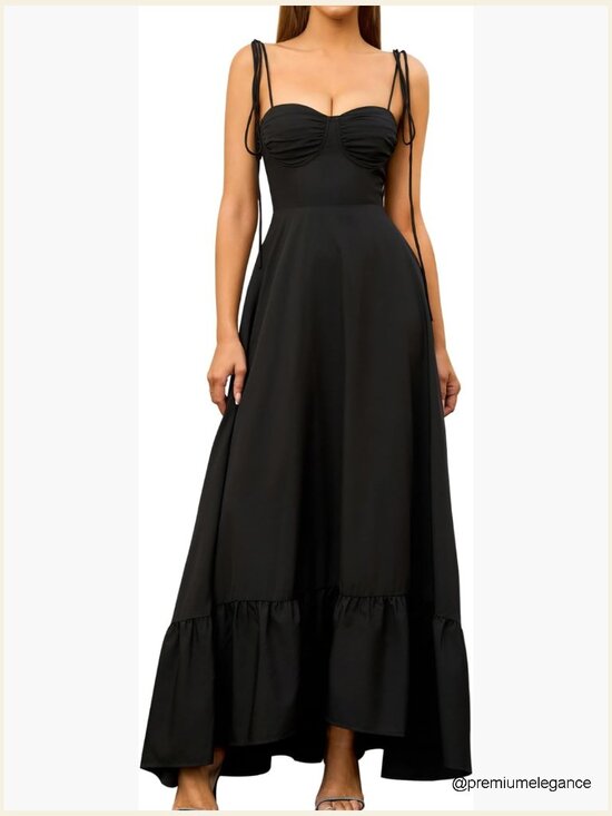 Dresses & Skirts - Summer Maxi Dress Spaghetti Strap A-Line Formal Tea Party Sundress